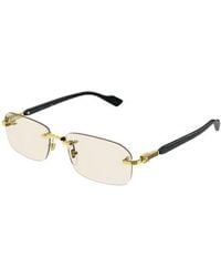 Gucci - Rectangular Frame Sunglasses - Lyst