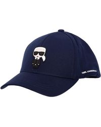 Karl Lagerfeld K/ikonik Baseball Cap - Blue