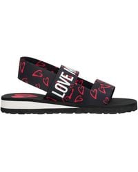 Love Moschino - Allover Hearts Sandals - Lyst