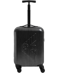 Emporio Armani - Embossed Logo Suitcase - Lyst