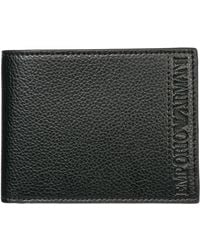 emporio armani men's wallets leather