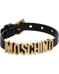 Moschino - Leather Bracelet - Lyst