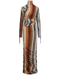Missoni - Asymmetric Zigzag-woven Gown - Lyst