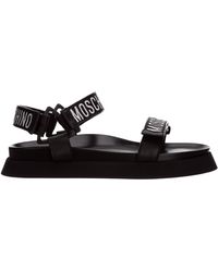 moschino logo sandals