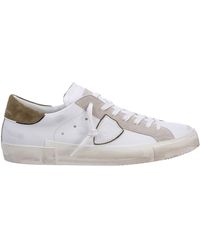 Philippe Model Scarpa Sneaker Uomo Temple High Camou. Btlu-vc01veau  Camouflage-blanc Militair Bianco Uomo