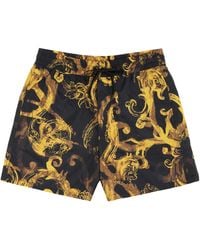 Versace - Watercolour Couture Swim Shorts - Lyst