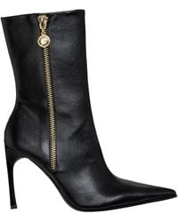 Versace - 100mm Pointed-toe Boots - Lyst