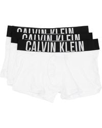 Calvin Klein - S Pack Intense Power Trunks White/white/white M - Lyst