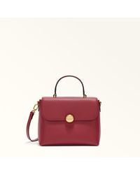 Furla - Moonlight Top Handle Ciliegia D Night Calf Leather - Lyst