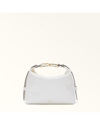 Furla - Tonie Shoulder Bag Talco H Ares Soft Textured Leather - Lyst