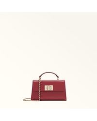 Furla - 1927 Mini Bag Ciliegia D Textured Leather - Lyst