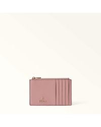 Furla - Camelia Card Case Cloudy Textured Leather - Lyst