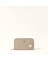 Furla - Camelia Zip Around Toni Butter Sidney Calf Leather + Patch Star - Lyst