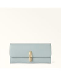 Furla - Iride Continental Wallet Nebbia Textured Leather - Lyst