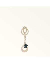 Furla - Crystal Keyring Edera Metal + Enamel - Lyst