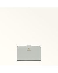 Furla - Camelia Compact Wallet Color Cristallo D Textured Leather - Lyst