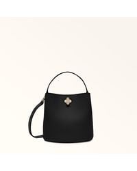 Furla - Danae Mini Bag Mini Nero Keria Grained Calf Leather - Lyst
