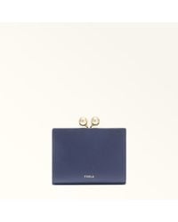 Furla - Dots Coin Case S Blu Reale Sidney Calf Leather - Lyst