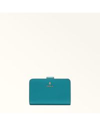 Furla - Camelia Compact Wallet Amatore Textured Leather - Lyst
