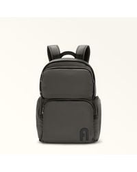 Furla - Orion Backpack Xl Dark Lapis Waterproof Nylon Fabric - Lyst