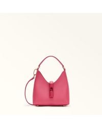 Furla - Iride Mini Bag Velvet Textured Leather - Lyst