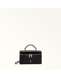 Furla - Camelia Mini Sac Nero Cuir Verni Venice Femme - Lyst