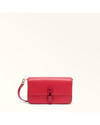 Furla - Iride Crossbody Ruby Textured Leather - Lyst