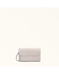 Furla - Lea Pouch Lino Textured Leather - Lyst