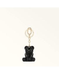 Furla - Allegra Schlüsselanhänger Nero Glänzendes Plexiglas Damen - Lyst