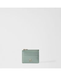 Furla - Camelia Card Case Winter Sky Varnished Ares Textured Leather - Lyst
