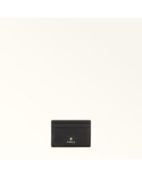Furla - Camelia Card Case Nero Soft Calf Leather - Lyst