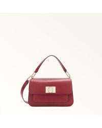 Furla - Ella Top Handle Ciliegia D Grained Calf Leather - Lyst