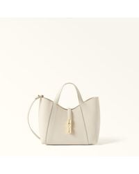 Furla - Goccia Shoulder Bag Panna Night Calf Leather + Sidney Calf Leather - Lyst