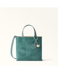 Furla - Divide It Tote Toni Edera Suede + Sidney Calf Leather - Lyst
