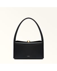 Furla - Nicole Shoulder Bag Nero Night Calf Leather + Sidney Calf Leather - Lyst