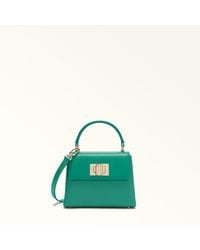 Furla - 1927 Borsa A Mano Mini Jade Pelle Stampata Donna - Lyst