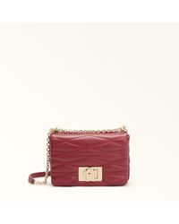 Furla - 1927 Crossbody Ciliegia D Quilted Nappa Dattero Lux Calf Leather - Lyst