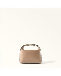 Furla - Tonie Shoulder Bag Toffee Ares Soft Textured Leather - Lyst