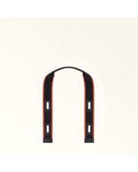 Furla - Giove Bag Handle Nero Ribbon Fabric - Lyst