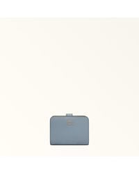 Furla - Camelia Compact Wallet Celestial Textured Leather - Lyst