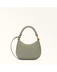 Furla - Sfera Sac Porté Épaule Agave B Cuir De Veau Grainé + Cuir De Veau Souple Femme - Lyst
