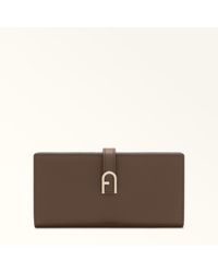 Furla - Flow Continental Wallet Espresso Claris Lux Calf Leather - Lyst