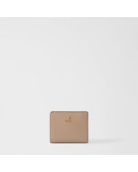 Furla - Camelia Compact Wallet Greige Textured Leather - Lyst