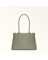 Furla - Meridiana Tote Agave B Napoli Double Calf Leather - Lyst