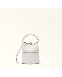 Furla - Sfera Mini Bag Panna Napoli Double Calf Leather - Lyst