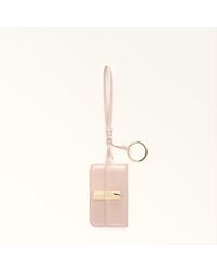 Furla - Iride Charm Dusty Textured Leather + Leather Mirror Effect - Lyst