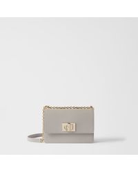Furla - 1927 Crossbody Mini Stone Textured Leather - Lyst