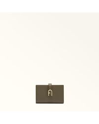 Furla - Flow Portafoglio Compatto Sage Pelle Di Vitello Claris Lux Donna - Lyst