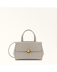 Furla - Sfera Tote-Bag Vaniglia Night-Kalbsleder + Weiches Kalbsleder Damen - Lyst