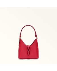 Furla - Iride Mini Bag Ruby Textured Leather - Lyst